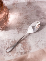 Robert Welch Set of 8 Silver Sandstone Design Teaspoons - Image 2 of 4
