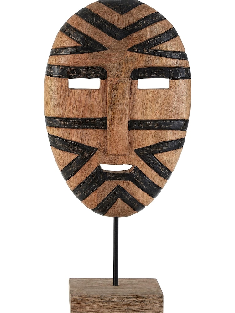 Fifty Five South White Bantu Tribal Wooden Ornaments Sculpture - Image 2 of 4