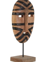 Fifty Five South White Bantu Tribal Wooden Ornaments Sculpture - Image 3 of 4