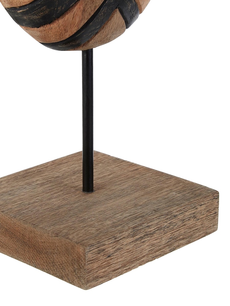 Fifty Five South White Bantu Tribal Wooden Ornaments Sculpture - Image 4 of 4
