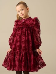 Angel & Rocket Red Nova Flocked Mesh Dress - Image 1 of 4