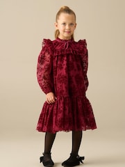 Angel & Rocket Red Nova Flocked Mesh Dress - Image 4 of 4