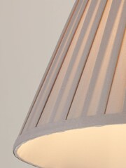 Searchlight Grey Belle Pleated Lamp Shade - Image 2 of 4