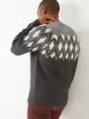 FatFace Grey Illing Crew Jumper - Image 2 of 4