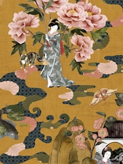 Riva Paoletti Yellow Geisha Digitally Printed Wallpaper - Image 1 of 1