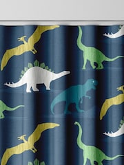 Navy Blue Multi Dino Made To Measure 100% Cotton Curtains - Image 8 of 9