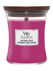 Woodwick Purple Medium Hourglass Wild Beets Candle - Image 2 of 2