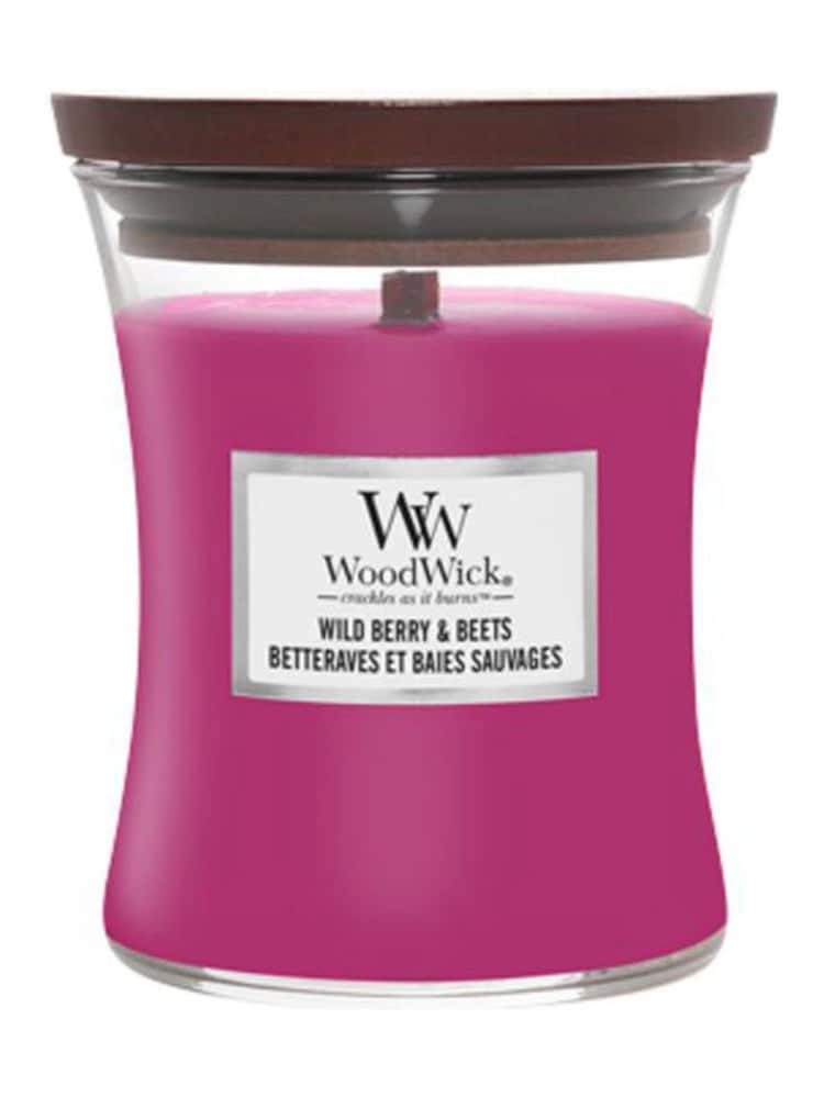 Woodwick Purple Medium Hourglass Wild Beets Candle - Image 2 of 2