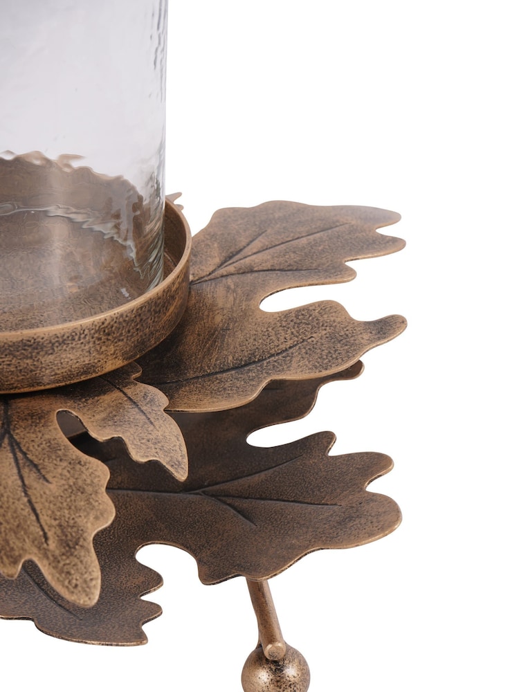 Laura Ashley Gold Corrina Leaf Triple Votive Candle Holder - Image 5 of 5