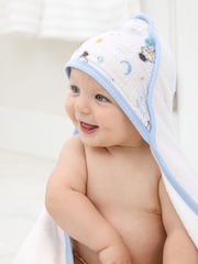 aden + anais White Essentials Hooded 100% Cotton Towels 2 Pack - Image 4 of 5