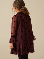 Rot mit Herzen - Angel & Rocket Neve Mesh Dress - Bild 6 von 8