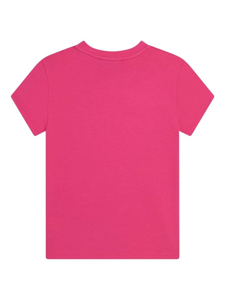 DKNY Hot Pink Logo T-Shirt - Image 2 of 3 DKNY Hot Pink Logo T-Shirt - Image 2 of 3