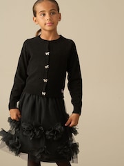 Angel & Rocket Black Bow Knitted Cardigan - Image 3 of 3