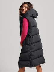 Superdry Black Touchline Padded Gilet - Image 2 of 6