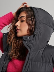 Superdry Black Touchline Padded Gilet - Image 4 of 6
