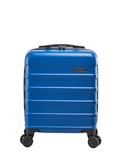 Синий - Чемодан Cabin Max Anode Four Wheel Carry On Easyjet Sized Underseat 45cm Suitcase - Image 2 of 4