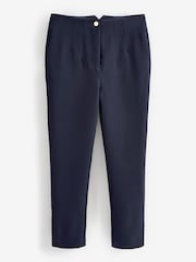Marineblau/blau - Hose in Slim Fit mit extra hoher Taille - Bild 5 von 5