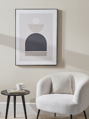 Pacific Art Deco Print With Gold Detail And Black Frame - Image 1 of 7