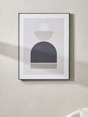Pacific Art Deco Print With Gold Detail And Black Frame - Image 2 of 7
