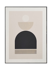 Pacific Art Deco Print With Gold Detail And Black Frame - Image 3 of 7