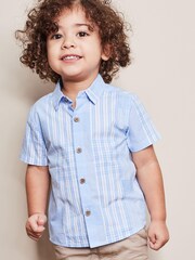 Blue/White Check Shirt (3mths-7yrs) - Image 1 of 5