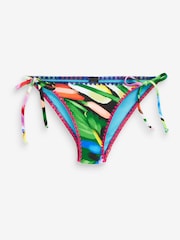 Abstract Print Tie Side Bikini Bottoms - Image 5 of 5