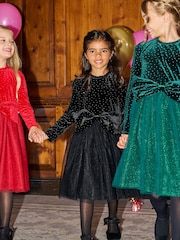 Angel & Rocket Black Elsie Velvet Tulle Dress - Image 1 of 8
