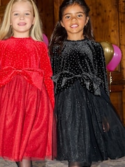 Angel & Rocket Black Elsie Velvet Tulle Dress - Image 2 of 8