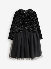 Angel & Rocket Black Elsie Velvet Tulle Dress - Image 8 of 8