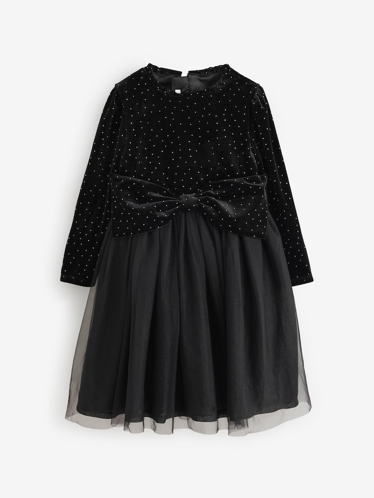 Angel & Rocket Black Elsie Velvet Tulle Dress - Image 8 of 8 Angel & Rocket Black Elsie Velvet Tulle Dress - Image 8 of 8