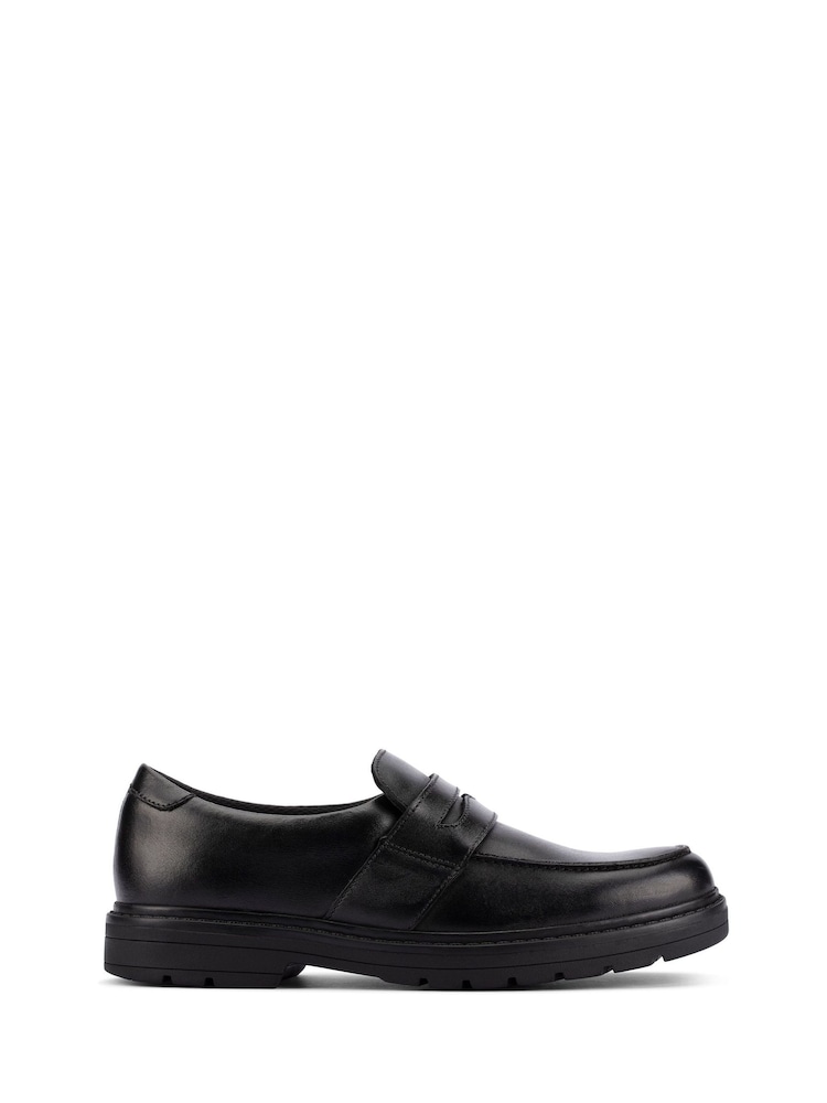 Clarks Black Multi Fit Loxham Craft Leather Shoes - Image 2 of 8