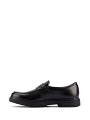 Clarks Black Multi Fit Loxham Craft Leather Shoes - Image 3 of 8