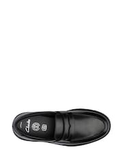 Clarks Black Multi Fit Loxham Craft Leather Shoes - Image 5 of 8