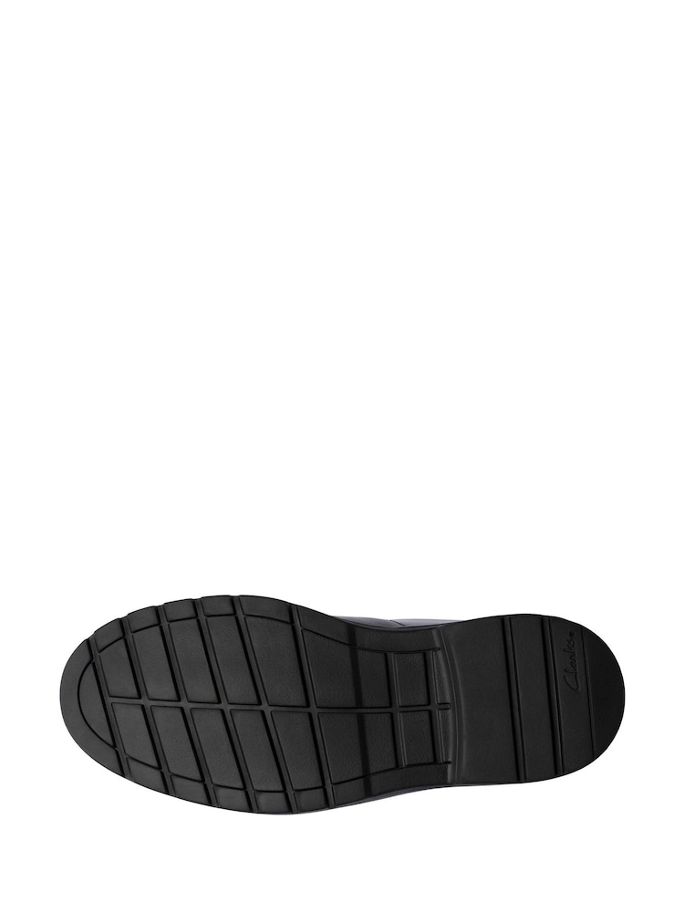 Clarks Black Multi Fit Loxham Craft Leather Shoes - Image 8 of 8