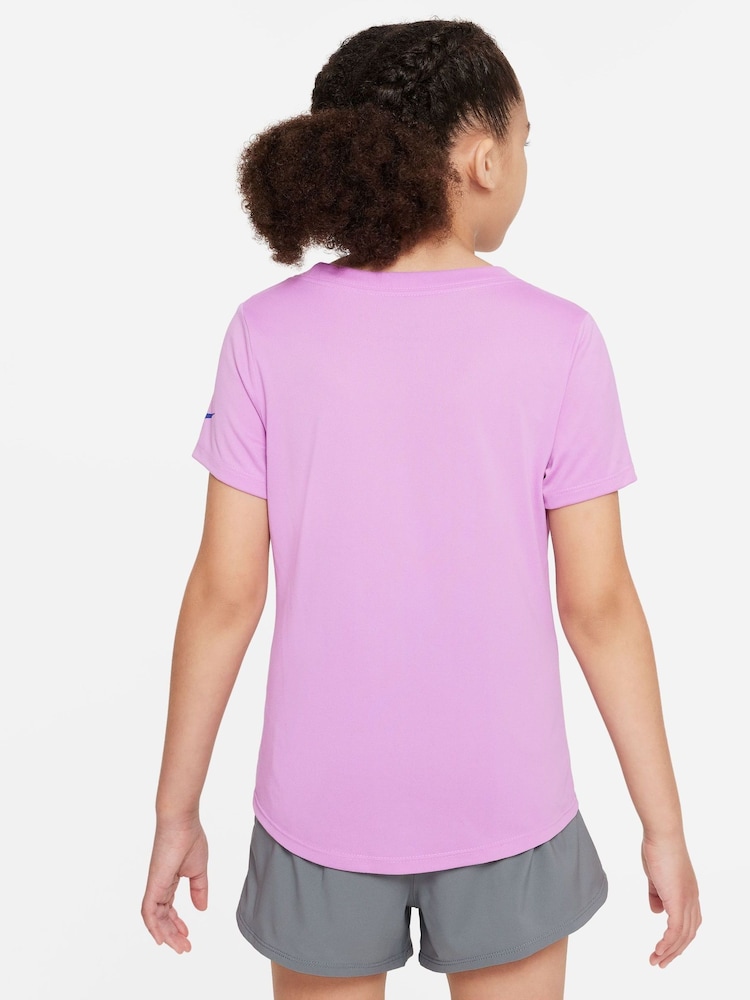 Nike Purple Dri-FIT Training T-Shirt - Image 2 of 5