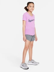 Nike Purple Dri-FIT Training T-Shirt - Image 3 of 5