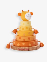 JoJo Maman Bébé Orange Giraffe Wooden Stacker - Image 1 of 5