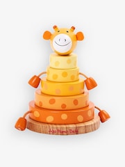 JoJo Maman Bébé Orange Giraffe Wooden Stacker - Image 2 of 5