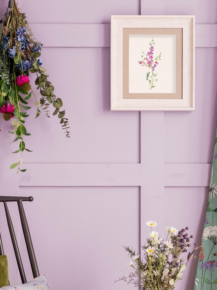 Voyage Pink Bitsy Flower Birch Framed Print - Image 1 of 2 Voyage Pink Bitsy Flower Birch Framed Print - Image 1 of 2