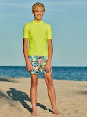 Yellow Short Sleeve Sunsafe Rash Vest (1.5-16yrs) - Image 2 of 7