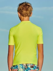 Yellow Short Sleeve Sunsafe Rash Vest (1.5-16yrs) - Image 4 of 7