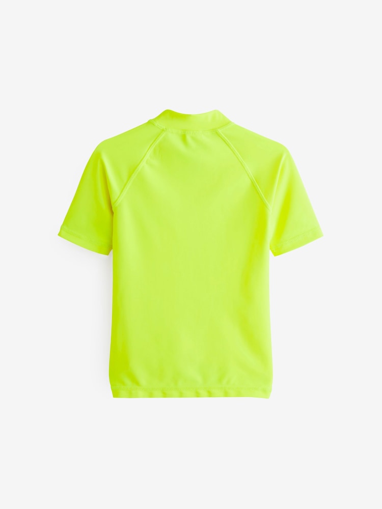 Yellow Short Sleeve Sunsafe Rash Vest (1.5-16yrs) - Image 7 of 7