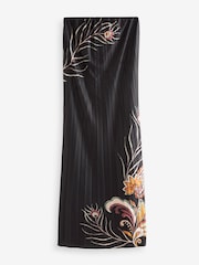 Mono-Print - Plissiertes Maxi-Schlauchkleid - Bild 6 von 7