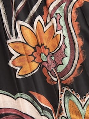 Mono-Print - Plissiertes Maxi-Schlauchkleid - Bild 7 von 7