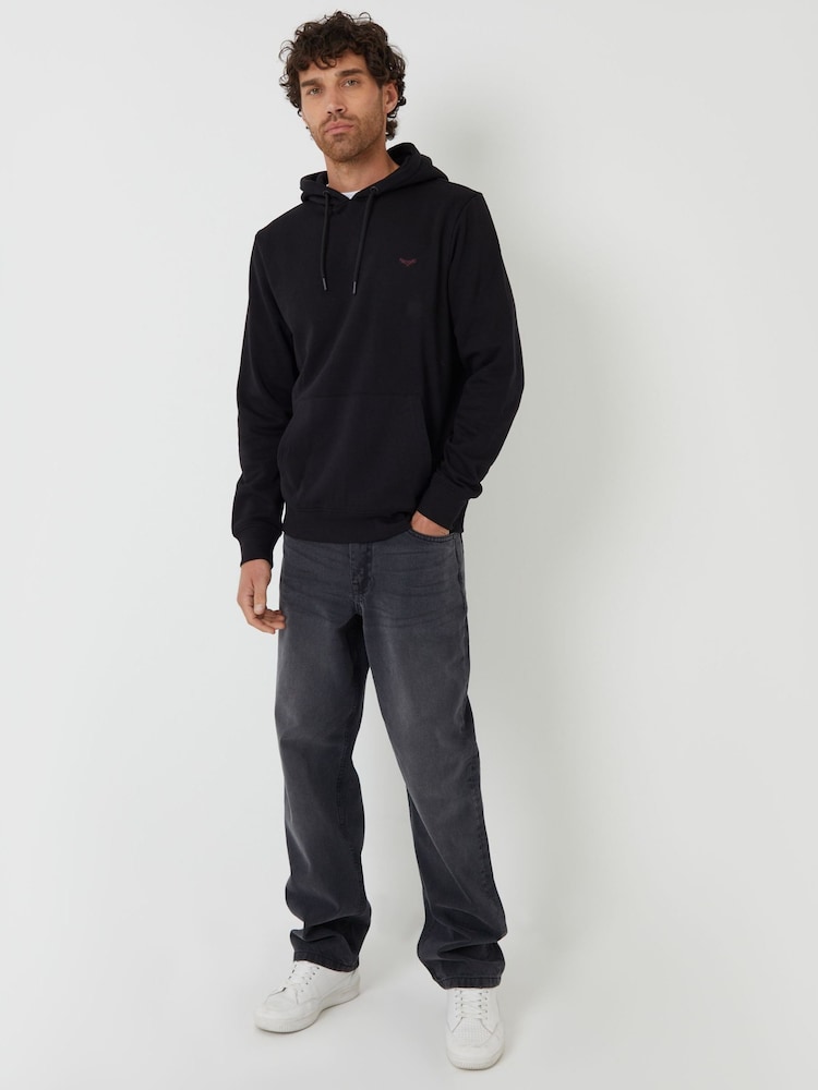 Threadbare Black Hoodie - Image 2 of 4 Threadbare Black Hoodie - Image 2 of 4