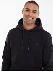 Threadbare Black Pullover Hoodie - Image 4 of 4