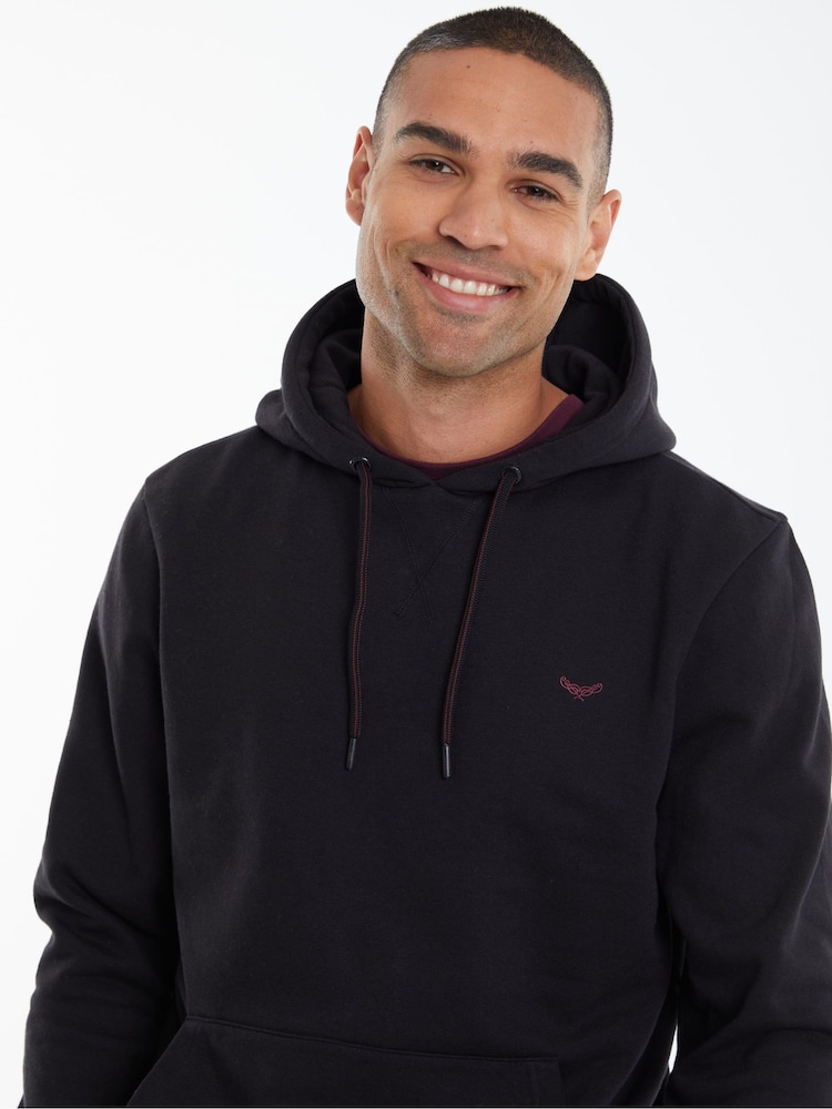 Threadbare Black Pullover Hoodie - Image 4 of 4