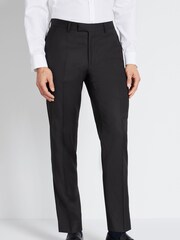 MOSS x Cerruti Black Tailored Fit Twill Suit Trousers - Image 1 of 3