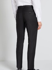 MOSS x Cerruti Black Tailored Fit Twill Suit Trousers - Image 2 of 3