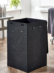 Black Glitter Laundry Hamper - Image 3 of 4